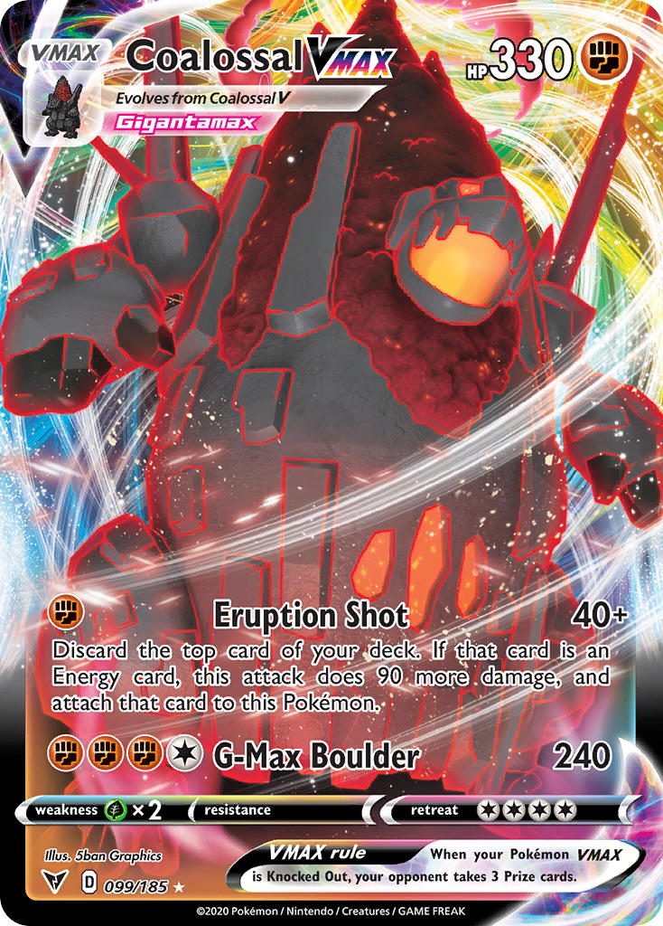 Coalossal VMAX (099/185) [Sword & Shield: Vivid Voltage] | Card Merchant Takapuna