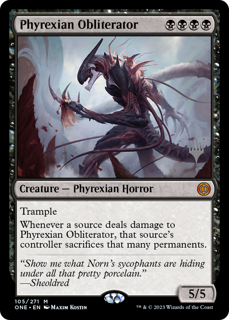 Phyrexian Obliterator (Promo Pack) [Phyrexia: All Will Be One Promos] | Card Merchant Takapuna