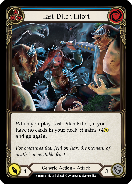 Last Ditch Effort [WTR161-S] (Welcome to Rathe)  Alpha Print Normal | Card Merchant Takapuna