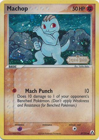 Machop (57/92) (Stamped) [EX: Legend Maker] | Card Merchant Takapuna