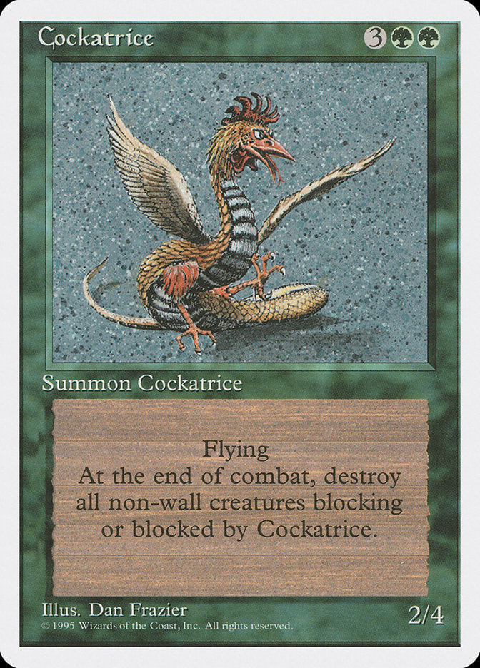 Cockatrice [Fourth Edition] | Card Merchant Takapuna