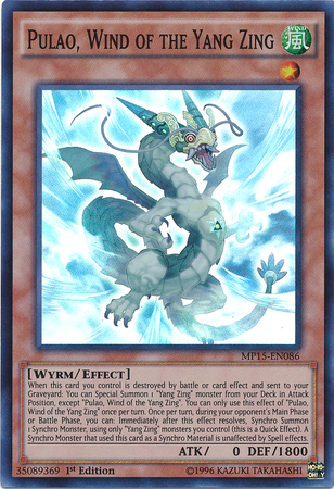 Pulao, Wind of the Yang Zing [MP15-EN086] Super Rare | Card Merchant Takapuna