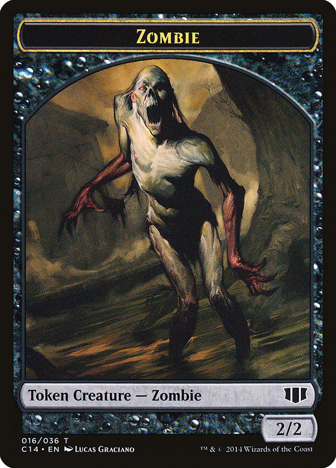 Germ // Zombie (016/036) Double-Sided Token [Commander 2014 Tokens] | Card Merchant Takapuna