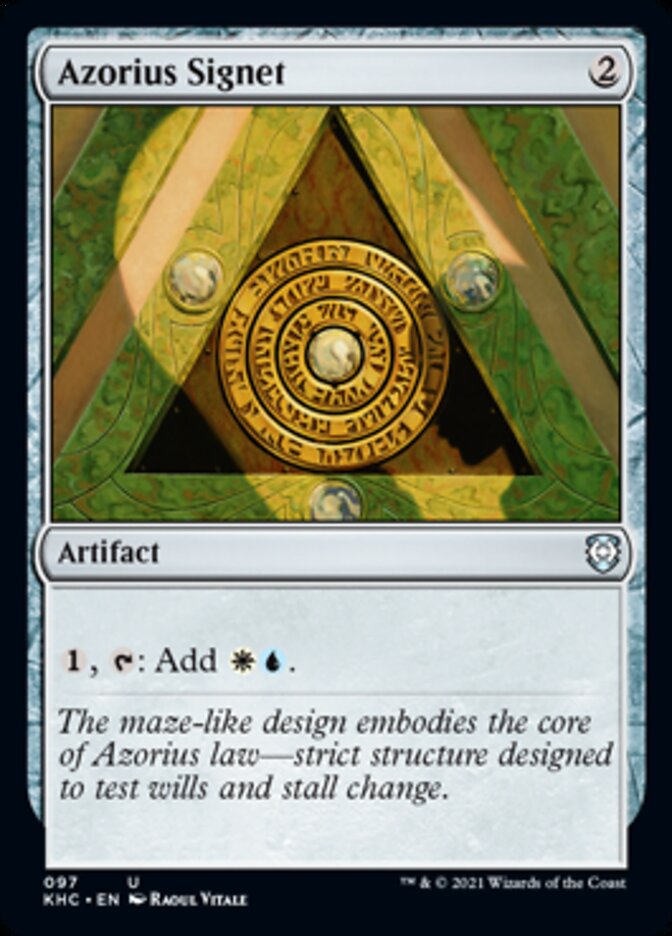 Azorius Signet [Kaldheim Commander] | Card Merchant Takapuna