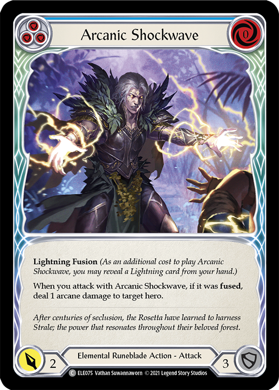 Arcanic Shockwave (Blue) [ELE075] (Tales of Aria)  1st Edition Normal | Card Merchant Takapuna