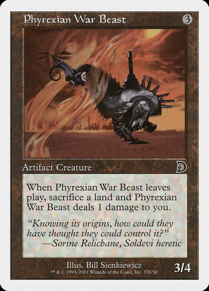 Phyrexian War Beast (Signature on Right) [Deckmasters] | Card Merchant Takapuna