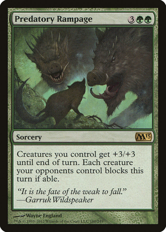 Predatory Rampage [Magic 2013] | Card Merchant Takapuna