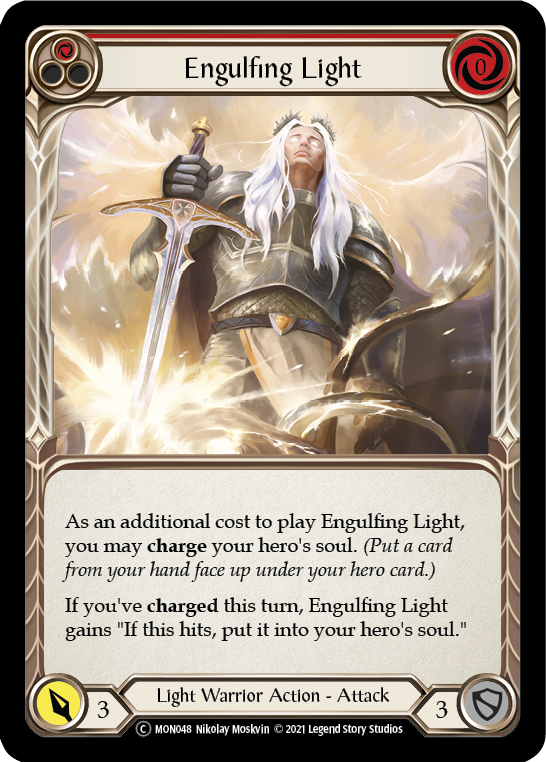 Engulfing Light (Red) [U-MON048-RF] (Monarch Unlimited)  Unlimited Rainbow Foil | Card Merchant Takapuna