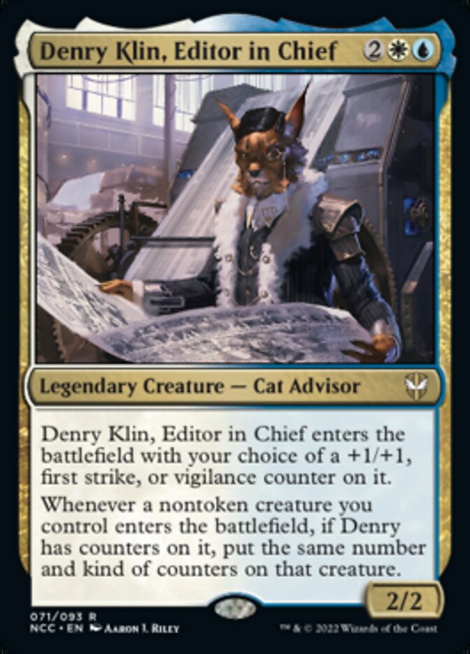 Denry Klin, Editor in Chief [Streets of New Capenna Commander] | Card Merchant Takapuna