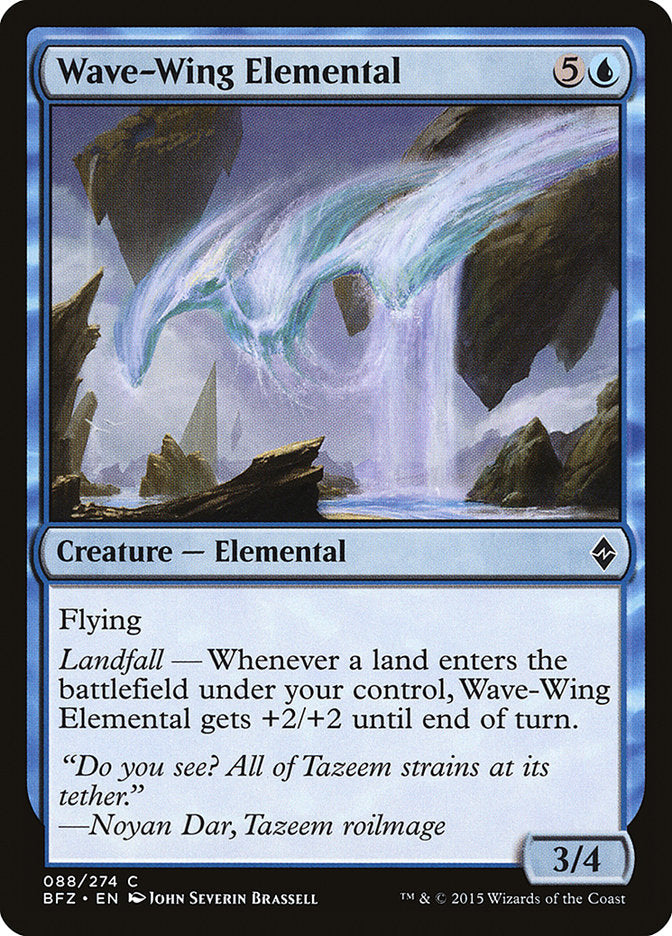 Wave-Wing Elemental [Battle for Zendikar] | Card Merchant Takapuna