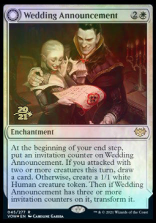 Wedding Announcement // Wedding Festivity [Innistrad: Crimson Vow Prerelease Promos] | Card Merchant Takapuna