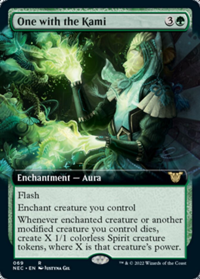 One with the Kami (Extended Art) [Kamigawa: Neon Dynasty Commander] | Card Merchant Takapuna