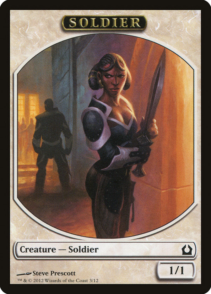 Soldier Token [Return to Ravnica Tokens] | Card Merchant Takapuna