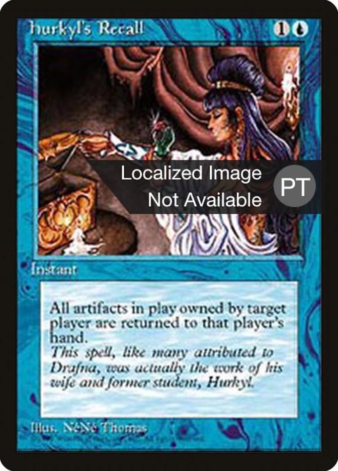 Hurkyl's Recall [Fourth Edition (Foreign Black Border)] | Card Merchant Takapuna