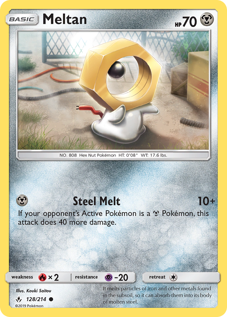 Meltan (128/214) [Sun & Moon: Unbroken Bonds] | Card Merchant Takapuna