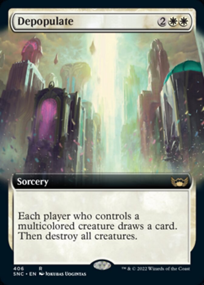 Depopulate (Extended Art) [Streets of New Capenna] | Card Merchant Takapuna