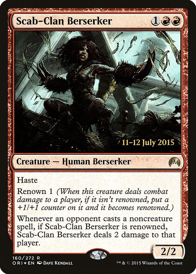 Scab-Clan Berserker [Magic Origins Prerelease Promos] | Card Merchant Takapuna