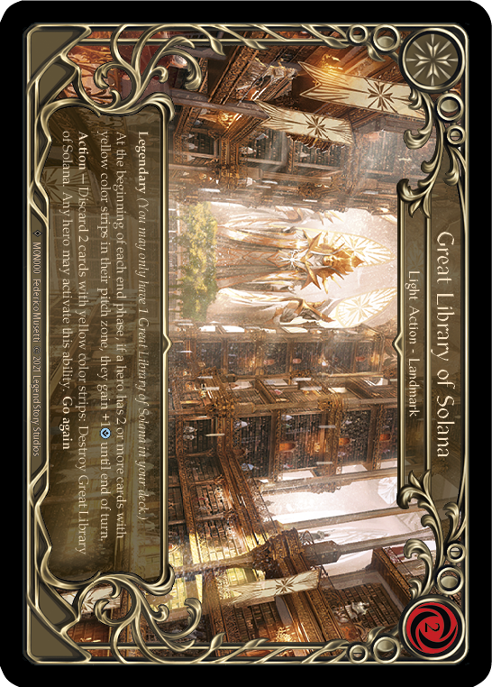 Great Library of Solana [U-MON000-RF] (Monarch Unlimited)  Unlimited Rainbow Foil | Card Merchant Takapuna