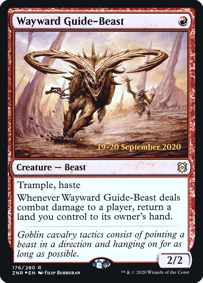 Wayward Guide-Beast [Zendikar Rising Prerelease Promos] | Card Merchant Takapuna