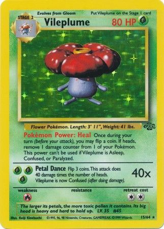 Vileplume (15/64) [Jungle Unlimited] | Card Merchant Takapuna