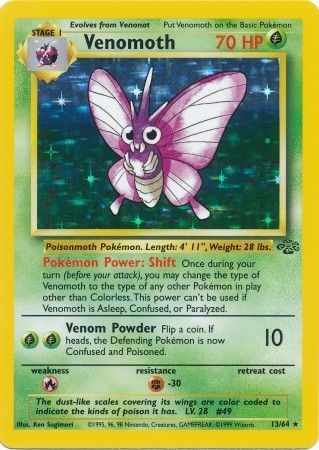 Venomoth (13/64) [Jungle Unlimited] | Card Merchant Takapuna