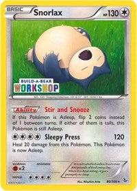 Snorlax (80/106) (Build-a-Bear Workshop Exclusive) [XY: Flashfire] | Card Merchant Takapuna