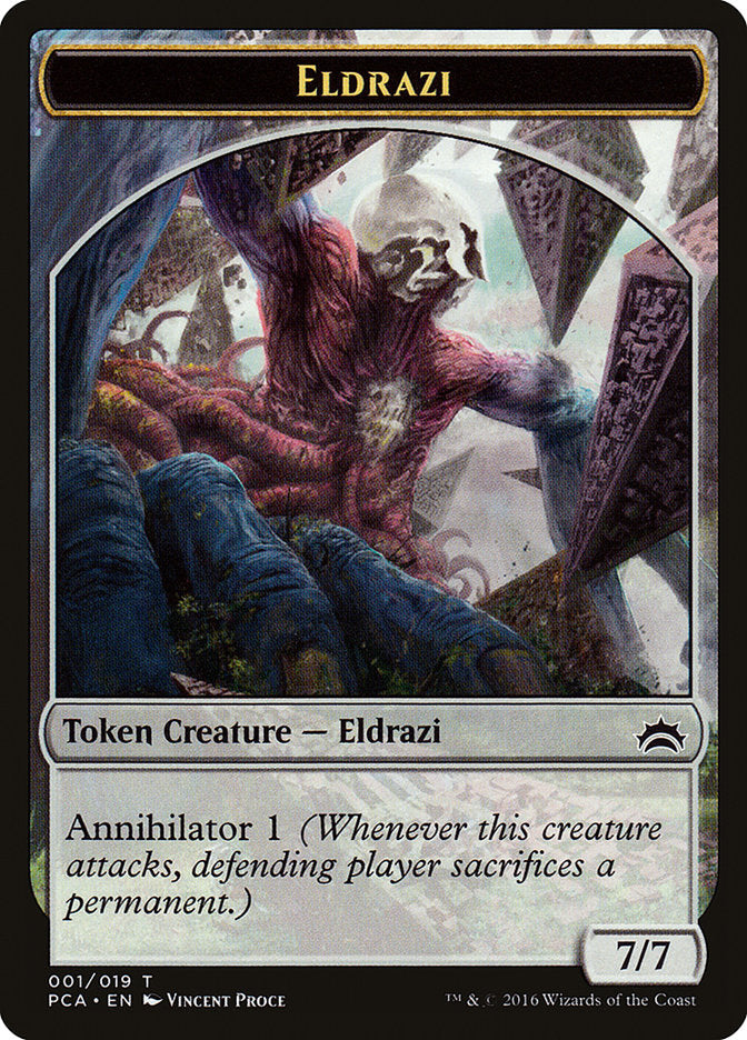 Eldrazi Spawn (002) // Eldrazi Double-Sided Token [Planechase Anthology Tokens] | Card Merchant Takapuna