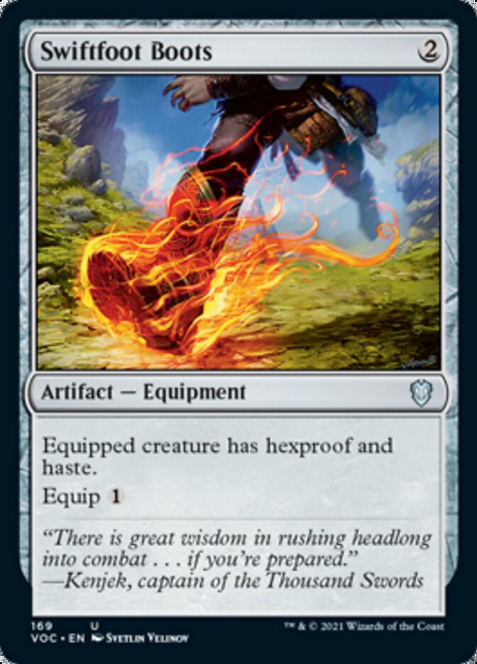 Swiftfoot Boots [Innistrad: Crimson Vow Commander] | Card Merchant Takapuna