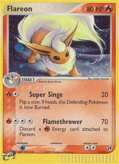 Flareon (5/100) [EX: Sandstorm] | Card Merchant Takapuna