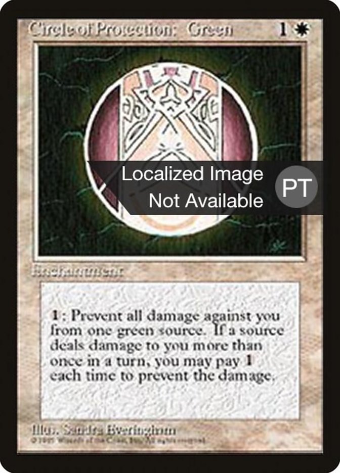 Circle of Protection: Green [Fourth Edition (Foreign Black Border)] | Card Merchant Takapuna