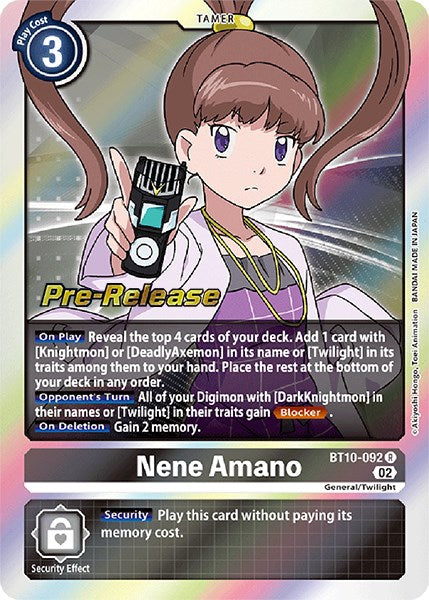 Nene Amano [BT10-092] [Xros Encounter Pre-Release Cards] | Card Merchant Takapuna