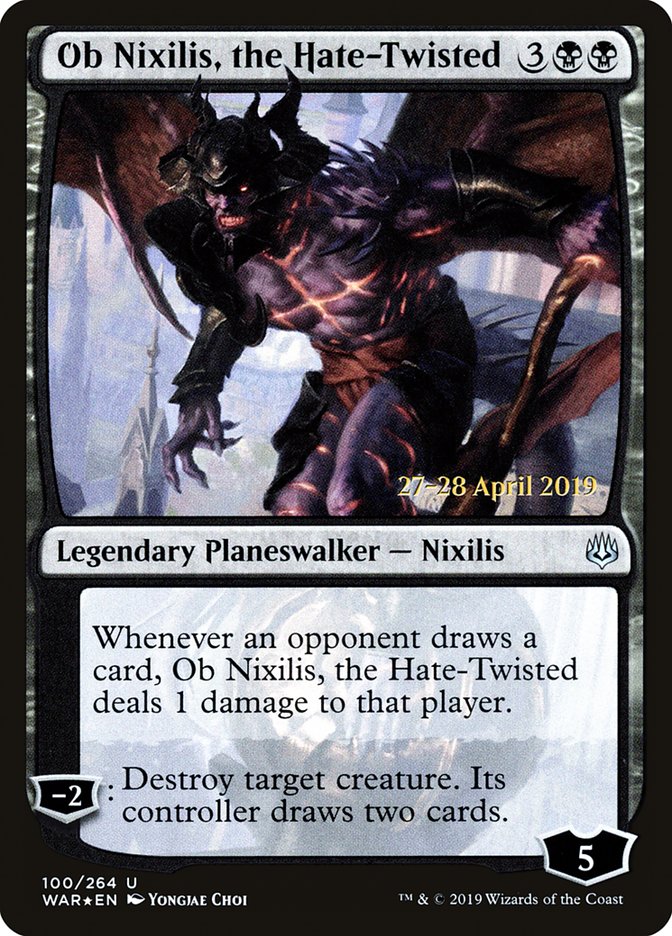 Ob Nixilis, the Hate-Twisted [War of the Spark Prerelease Promos] | Card Merchant Takapuna