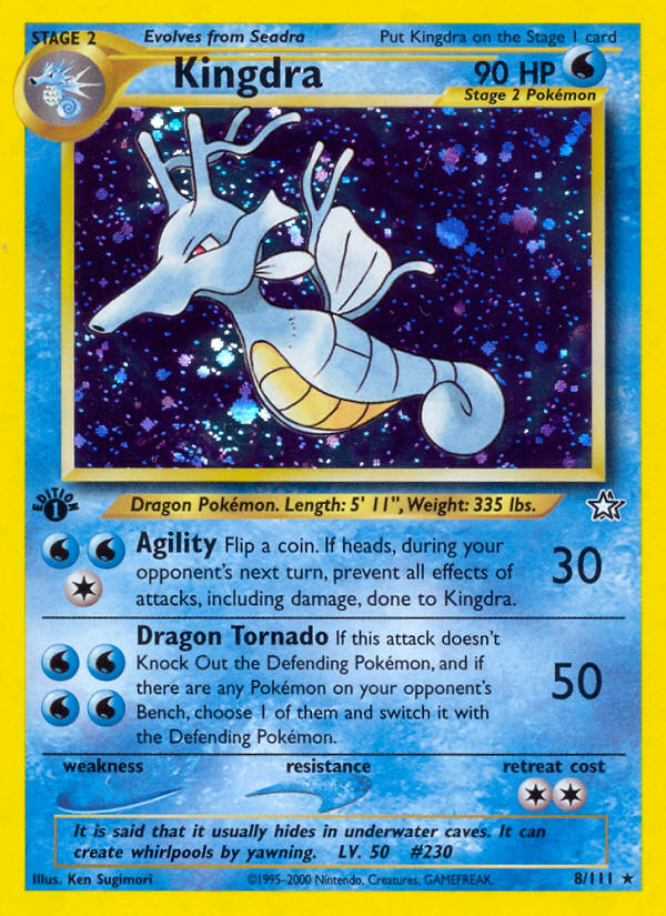 Kingdra (8/111) [Neo Genesis 1st Edition] | Card Merchant Takapuna