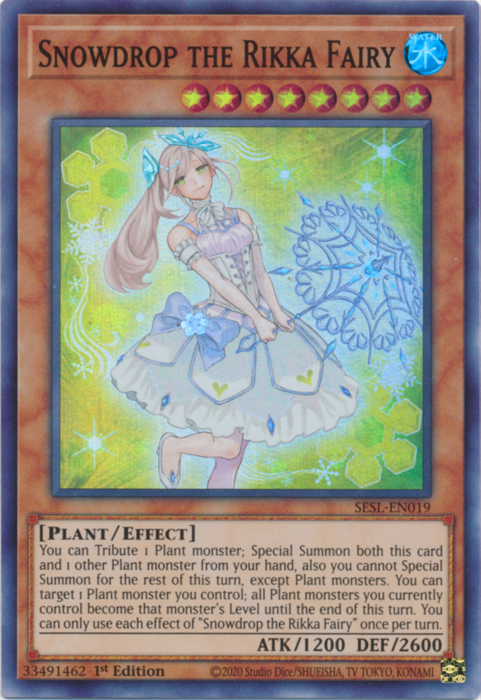 Snowdrop the Rikka Fairy [SESL-EN019] Super Rare | Card Merchant Takapuna