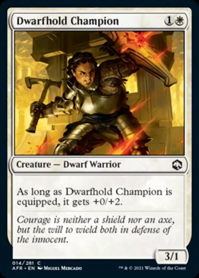 Dwarfhold Champion [Dungeons & Dragons: Adventures in the Forgotten Realms] | Card Merchant Takapuna