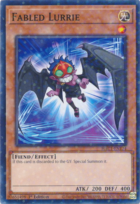 Fabled Lurrie (Duel Terminal) [HAC1-EN124] Common | Card Merchant Takapuna