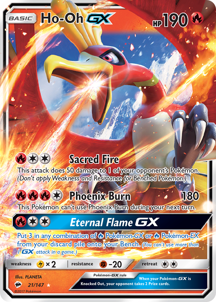 Ho-Oh GX (21/147) [Sun & Moon: Burning Shadows] | Card Merchant Takapuna