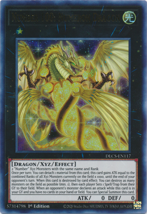 Number 100: Numeron Dragon [DLCS-EN117] Ultra Rare | Card Merchant Takapuna