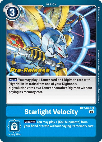 Starlight Velocity [BT7-096] [Next Adventure Pre-Release Cards] | Card Merchant Takapuna