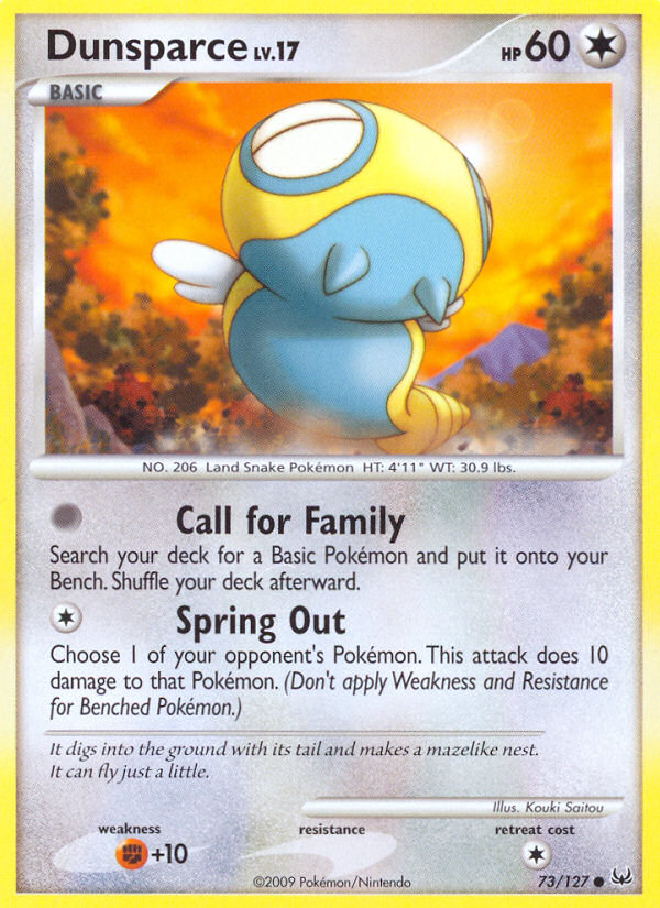 Dunsparce (73/127) [Platinum: Base Set] | Card Merchant Takapuna