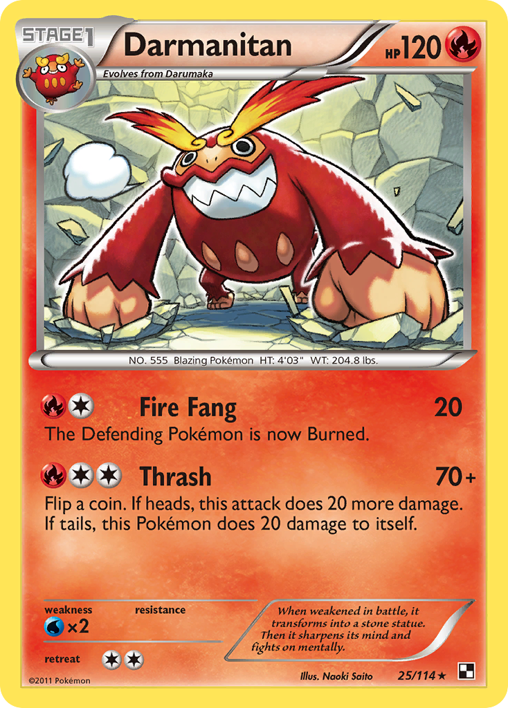 Darmanitan (25/114) [Black & White: Base Set] | Card Merchant Takapuna