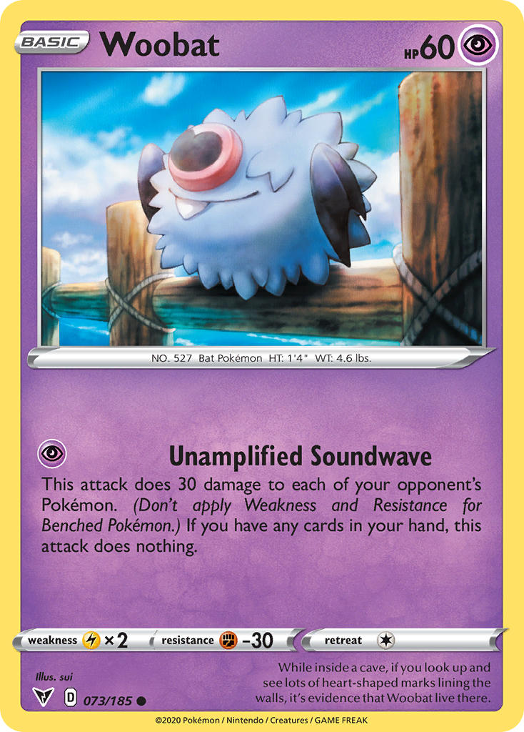 Woobat (073/185) [Sword & Shield: Vivid Voltage] | Card Merchant Takapuna