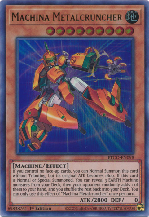 Machina Metalcruncher [ETCO-EN098] Ultra Rare | Card Merchant Takapuna