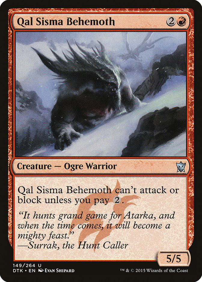 Qal Sisma Behemoth [Dragons of Tarkir] | Card Merchant Takapuna