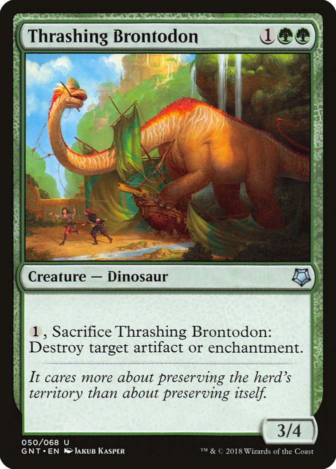 Thrashing Brontodon [Game Night 2018] | Card Merchant Takapuna