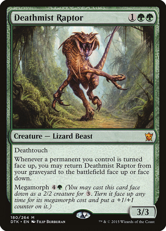 Deathmist Raptor [Dragons of Tarkir] | Card Merchant Takapuna