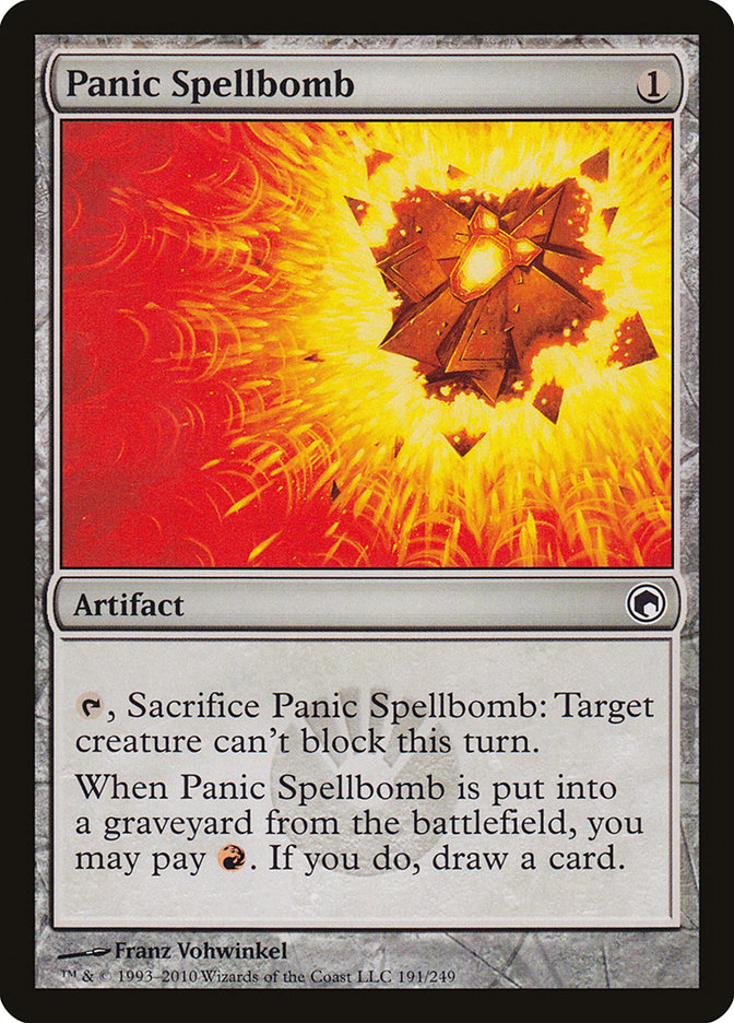 Panic Spellbomb [Scars of Mirrodin] | Card Merchant Takapuna