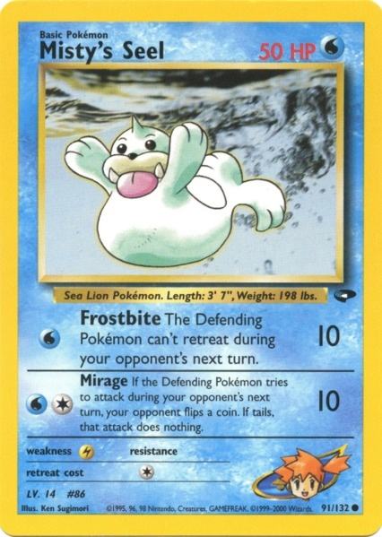 Misty's Seel (91/132) [Gym Challenge Unlimited] | Card Merchant Takapuna