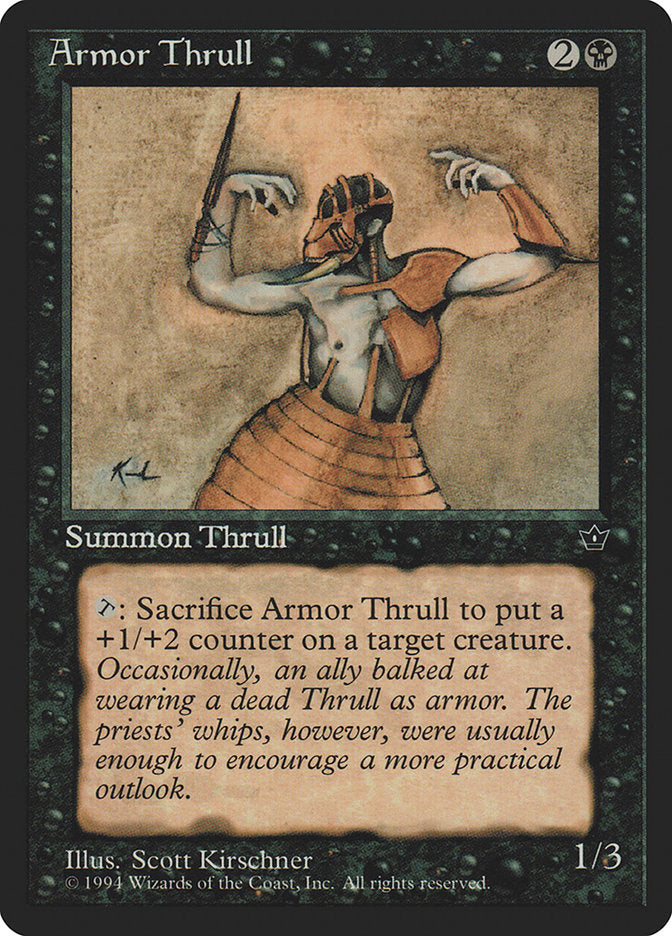 Armor Thrull (Scott Kirschner) [Fallen Empires] | Card Merchant Takapuna