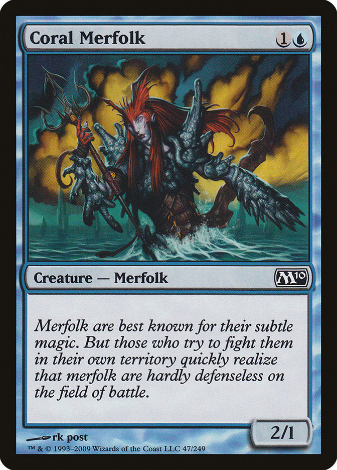 Coral Merfolk [Magic 2010] | Card Merchant Takapuna